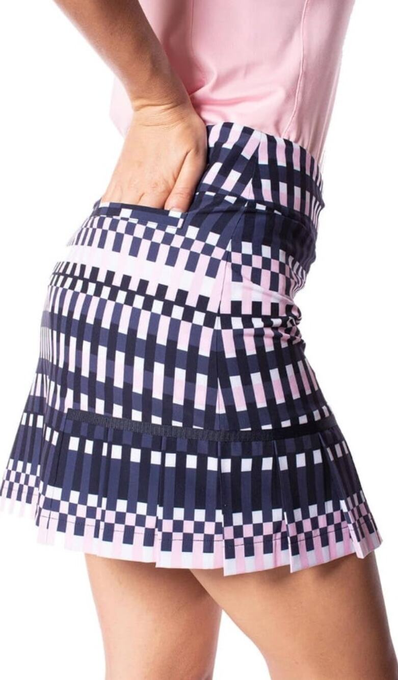 Golftini Performance Golf Skort Balance Pink Side Pleat Pull On Tennis Women's 0